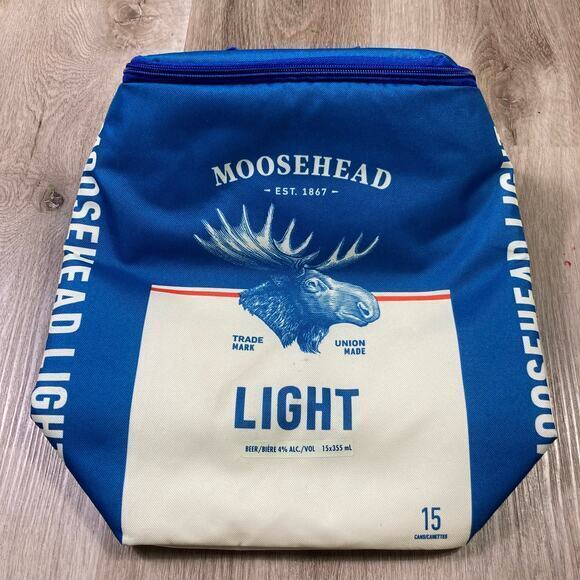 Moosehead Light Beer Backpack Cooler 15 Can Capacity Blue Insulated Vintage - Picture 1 of 9